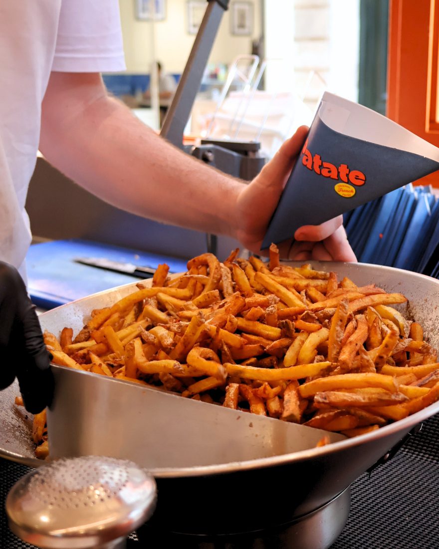 Le comptoir Patate pendant le service